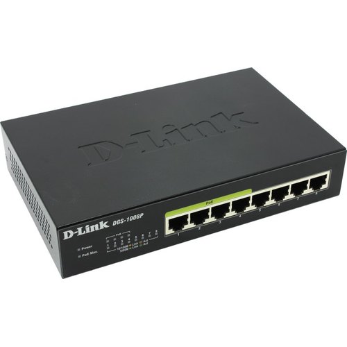 Коммутатор неуправляемый D-Link DGS-1008P/ED2