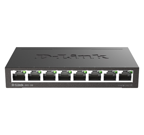 Гигабитный неуправляемый коммутатор D-Link (DGS-108/E)