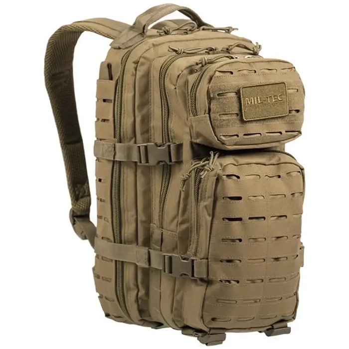 Американский штурмовой рюкзак MIL-TEC US Assault Pack Laser Cut Small 20 л Coyote (14002605)