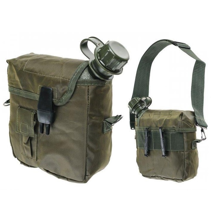 Фляга армейская с чехлом MIL-TEC US 1.9 л Olive (1451000) — изображение 3