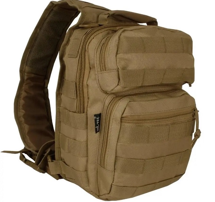 Рюкзак армейский однолямочный MIL-TEC One Strap Assault 10 л Coyote (14059105)