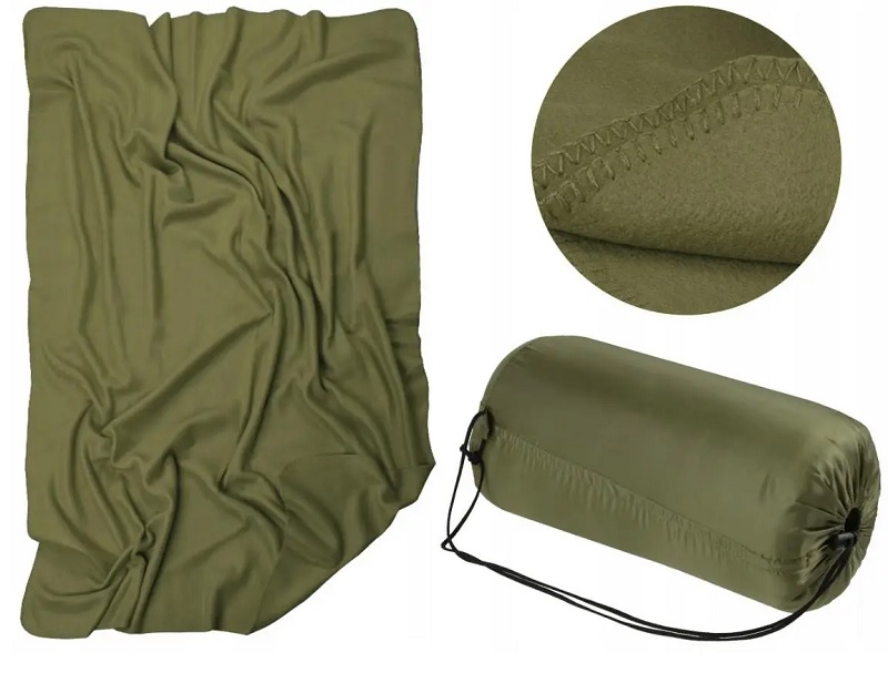 Флисовое одеяло с чехлом MIL-TEC Olive (14426001) — изображение 2