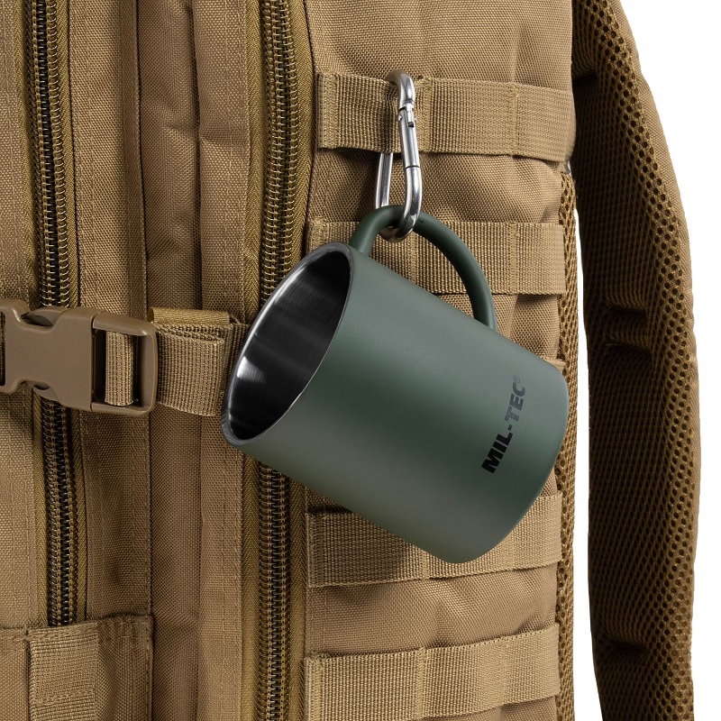 Термокружка армейская MIL-TEC 450 мл Olive (14603000) — изображение 3